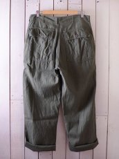 画像2: 1960s【US.ARMY】コットンベイカーパンツ 表記W34  (2)