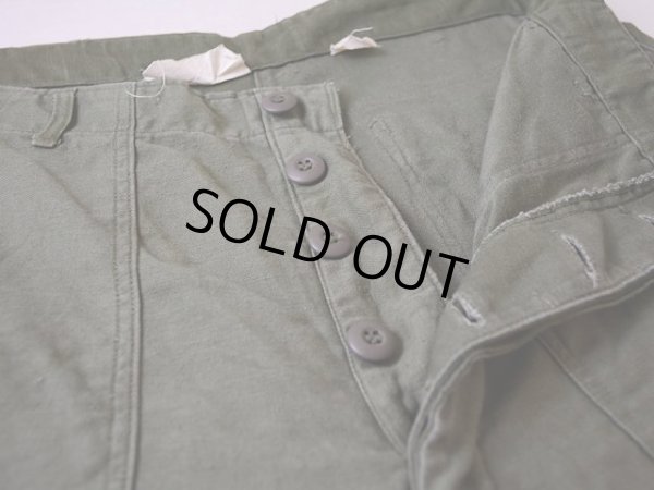 画像5: 1960s【US.ARMY】コットンベイカーパンツ 表記W34 