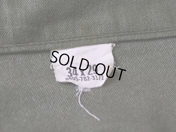 画像4: 1960s【US.ARMY】コットンベイカーパンツ 表記W34 