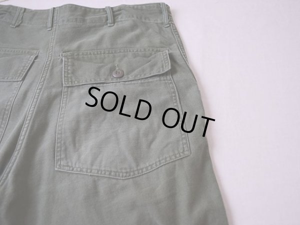 画像7: 1960s【US.ARMY】コットンベイカーパンツ 表記W34 