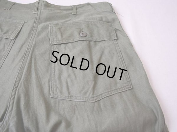 画像7: 1960s【US.ARMY】コットンベイカーパンツ 表記W34 