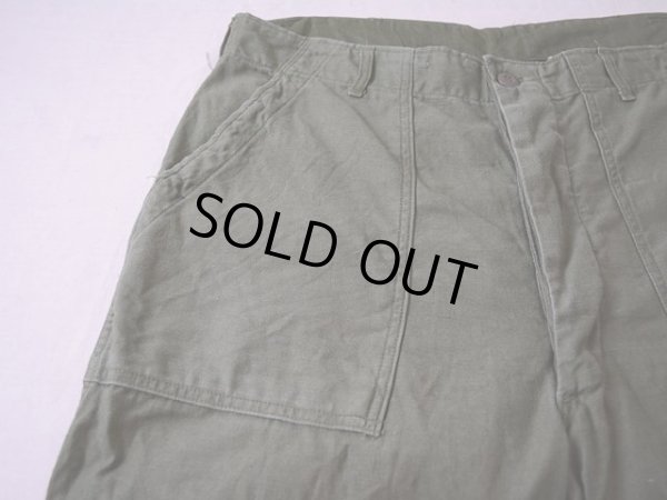 画像6: 1960s【US.ARMY】コットンベイカーパンツ 表記W34 