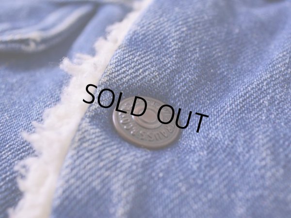 画像6: 1970s【Levi's】デニムボアジャケット 表記34