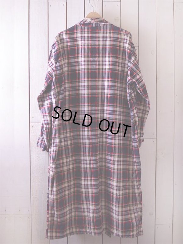 画像3: 1950s〜プリントネルガウン 表記L 