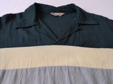 画像5: 1950s【MacLAREN】レーヨンリブシャツ 表記L 16-16 1/2  (5)