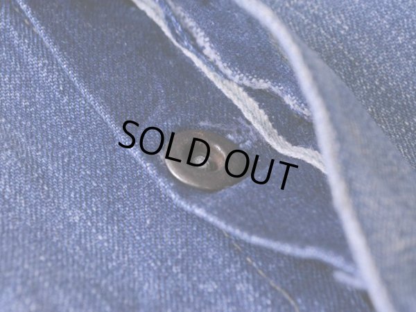 画像7: 1940s機関車ボタンデニムオーバーオール　 実寸w45 