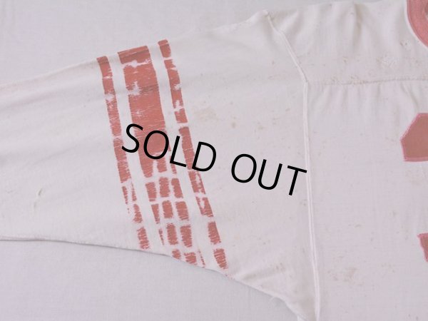 画像5: 1960s【HANESPORT】ナンバリングフットボールTシャツ 雰囲気系　 表記L 