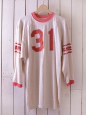 画像1: 1960s【HANESPORT】ナンバリングフットボールTシャツ 雰囲気系　 表記L  (1)