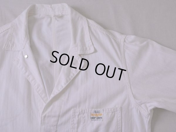 画像4: 1960s【Sears】ヘリンボーンショップコート　 実寸L 