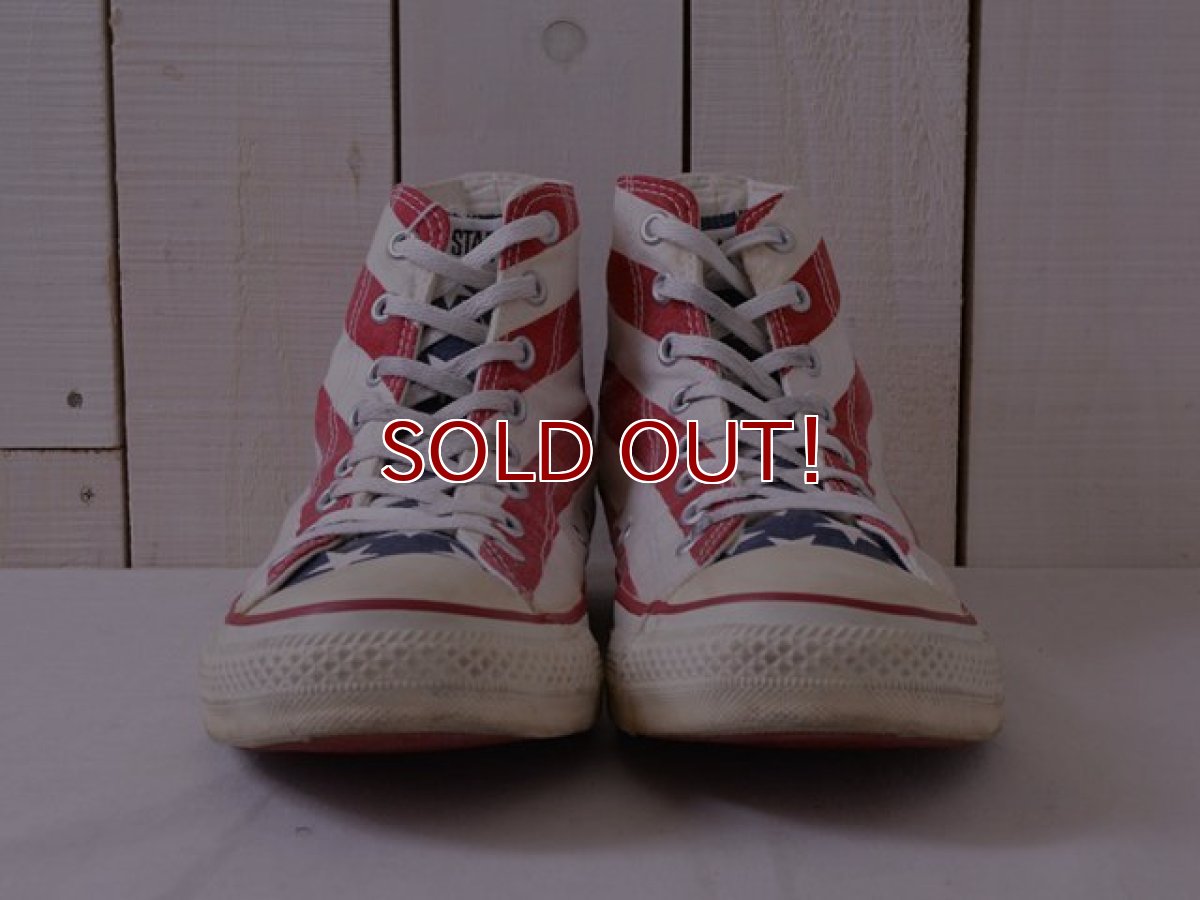 画像2: 1990s US製【CONVERSE】ALL STAR Hi 星条旗　 表記10 1/2  (2)
