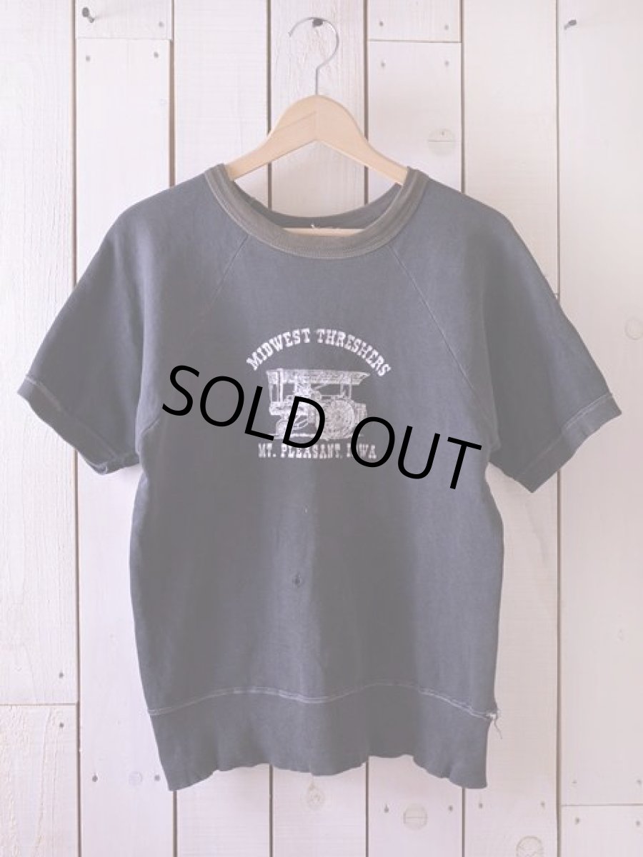 画像1: 1960s【HANES】BREEZE SHIELD 半袖スウェット ブラック　 表記M  (1)