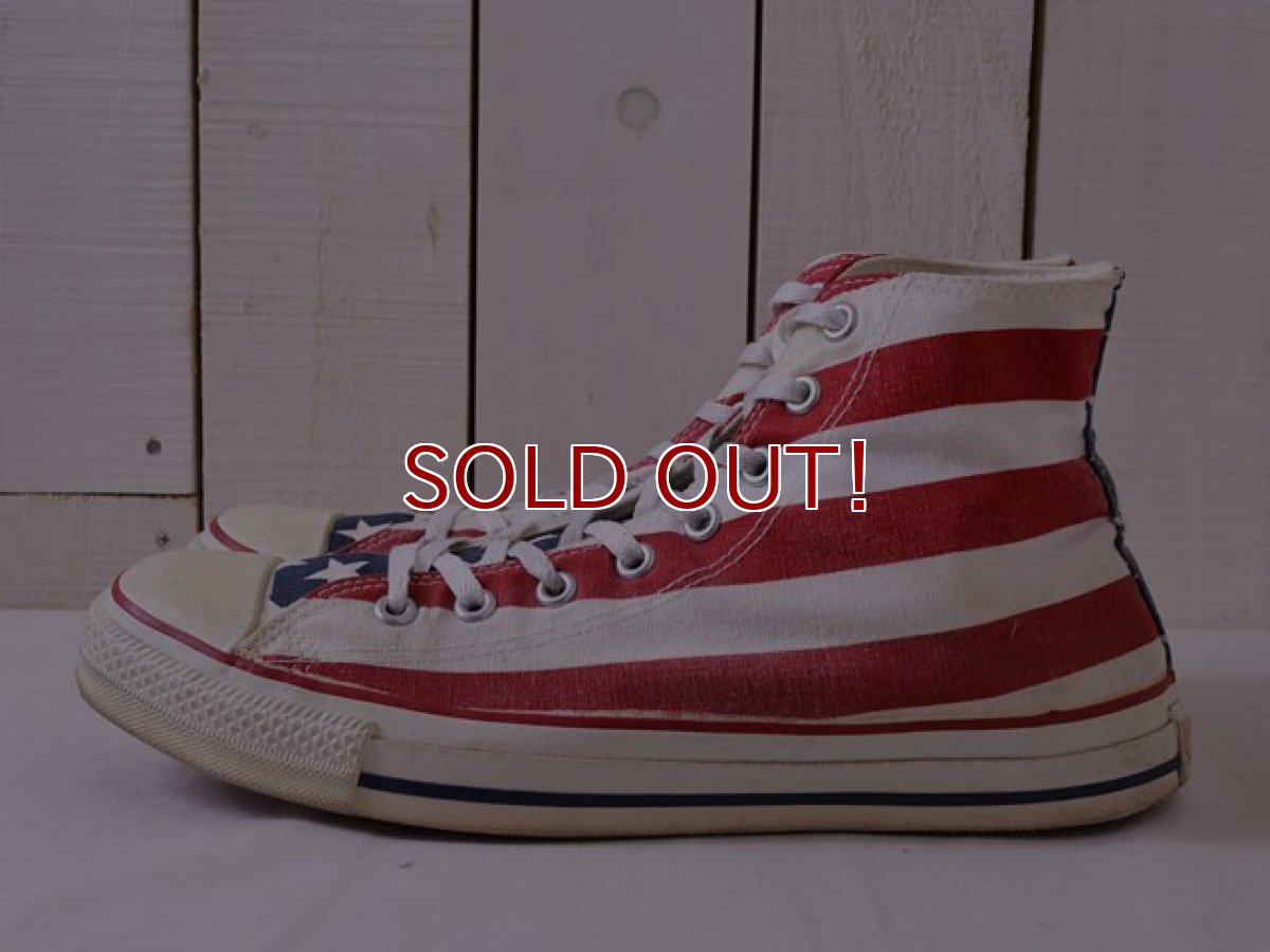 画像3: 1990s US製【CONVERSE】ALL STAR Hi 星条旗　 表記10 1/2  (3)