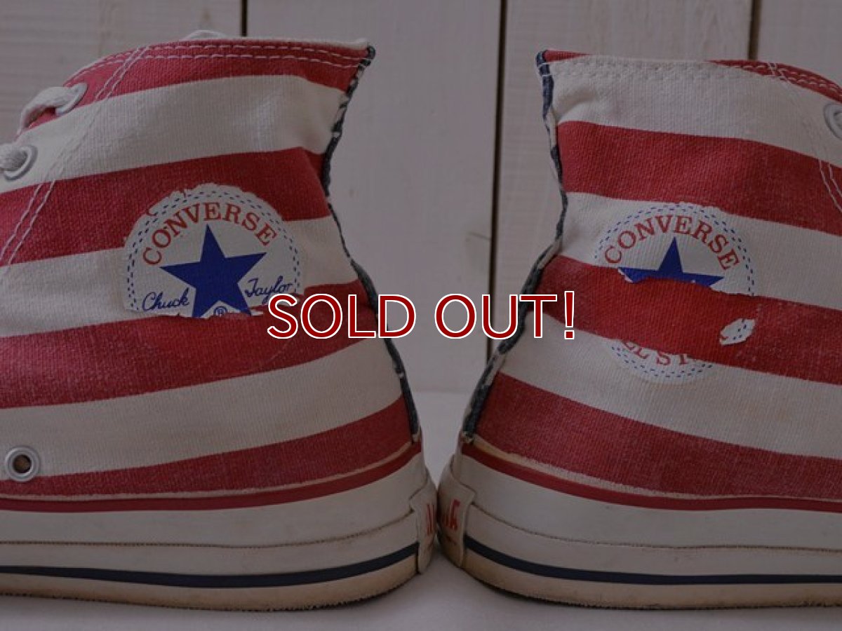 画像10: 1990s US製【CONVERSE】ALL STAR Hi 星条旗　 表記10 1/2  (10)