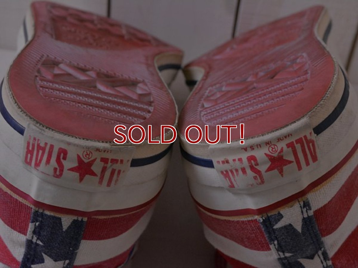 画像8: 1990s US製【CONVERSE】ALL STAR Hi 星条旗　 表記10 1/2  (8)