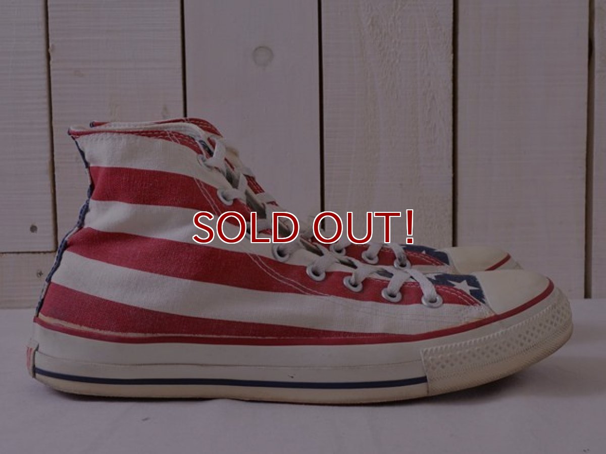 画像5: 1990s US製【CONVERSE】ALL STAR Hi 星条旗　 表記10 1/2  (5)