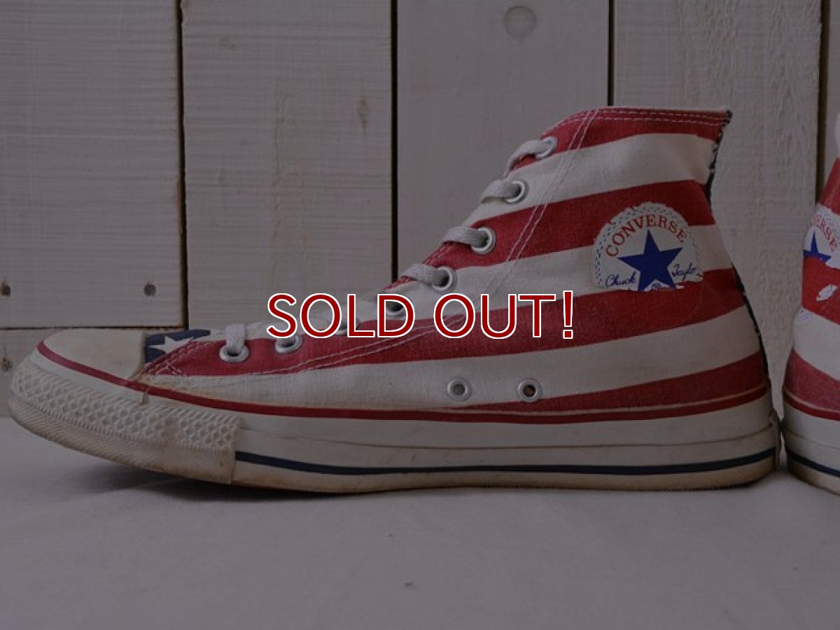 画像11: 1990s US製【CONVERSE】ALL STAR Hi 星条旗　 表記10 1/2  (11)
