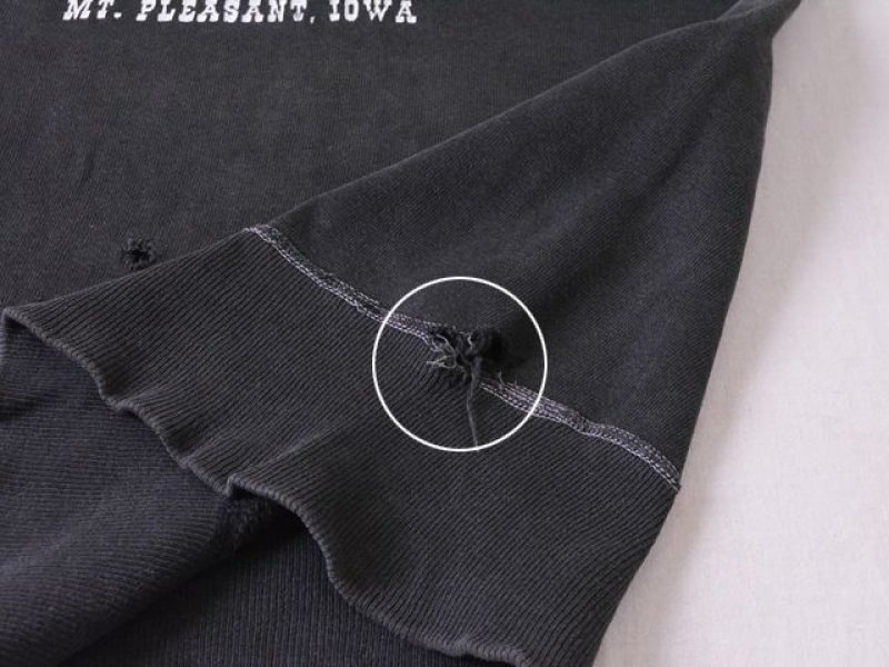1960s【HANES】BREEZE SHIELD 半袖スウェット ブラック 表記M - 古着屋