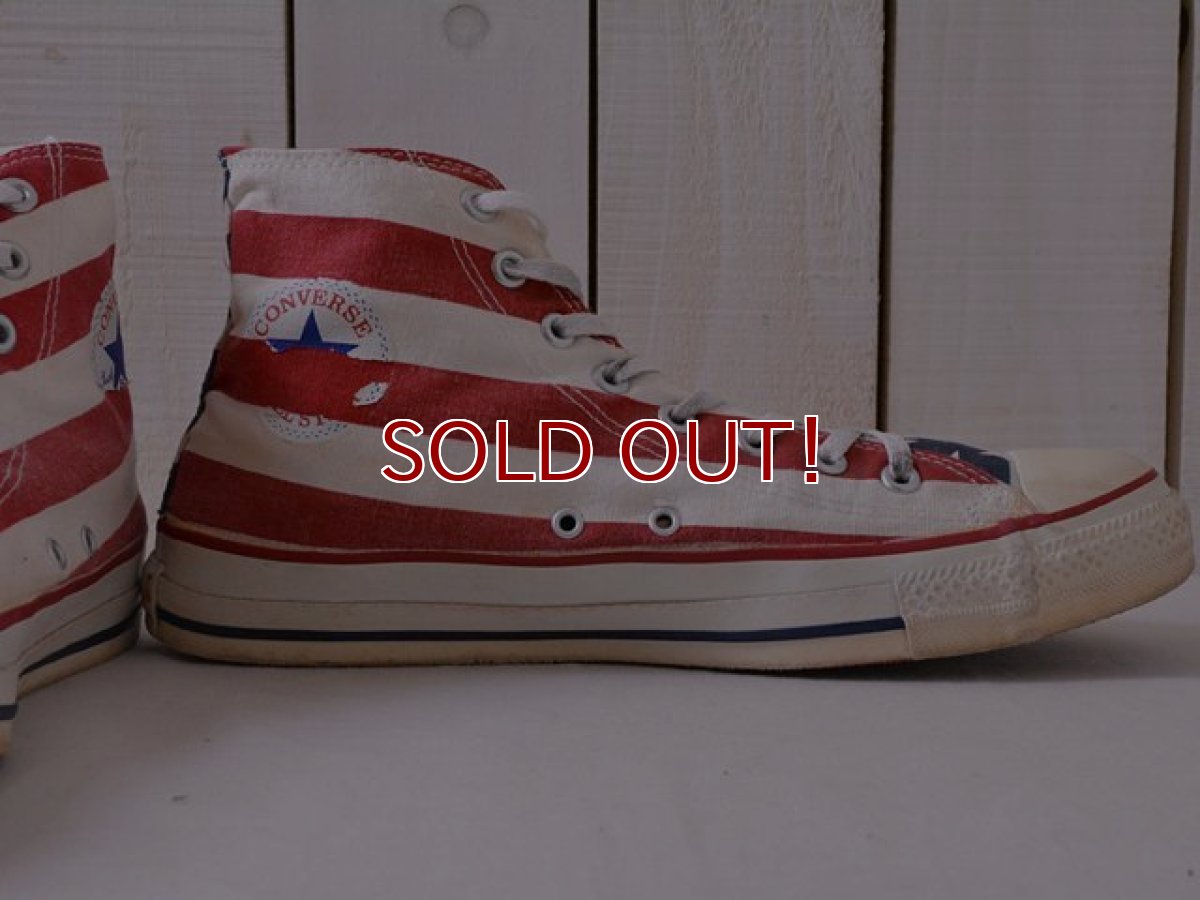 画像12: 1990s US製【CONVERSE】ALL STAR Hi 星条旗　 表記10 1/2  (12)