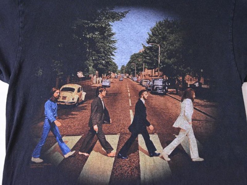 1990s THE BEATLES ABBEY ROAD Tシャツ 表記L - 古着屋HamburgCafe