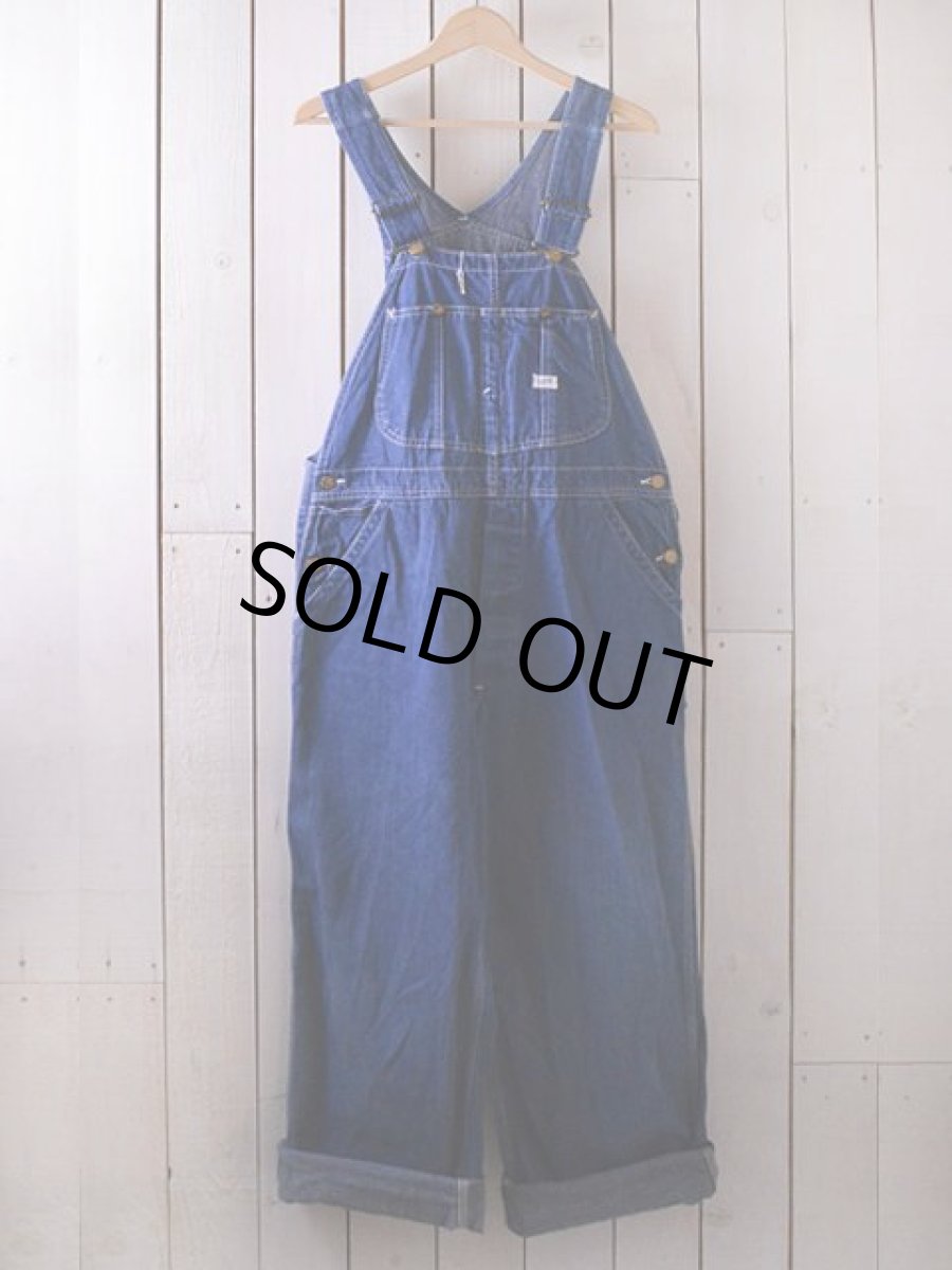 画像1: 1960s-70s【Lee】JELT DENIMオーバーオール　 実寸w36  (1)