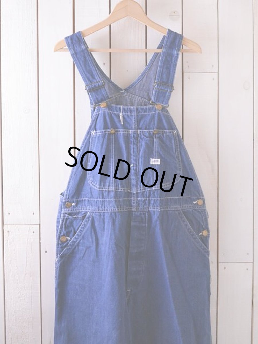 画像3: 1960s-70s【Lee】JELT DENIMオーバーオール　 実寸w36  (3)