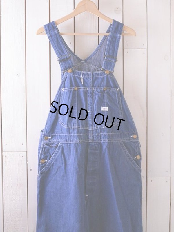 画像3: 1960s-70s【Lee】JELT DENIMオーバーオール　 実寸w36 