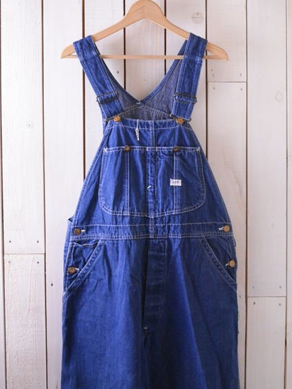 1960s-70s【Lee】JELT DENIMオーバーオール 実寸w36 - 古着屋HamburgCafe