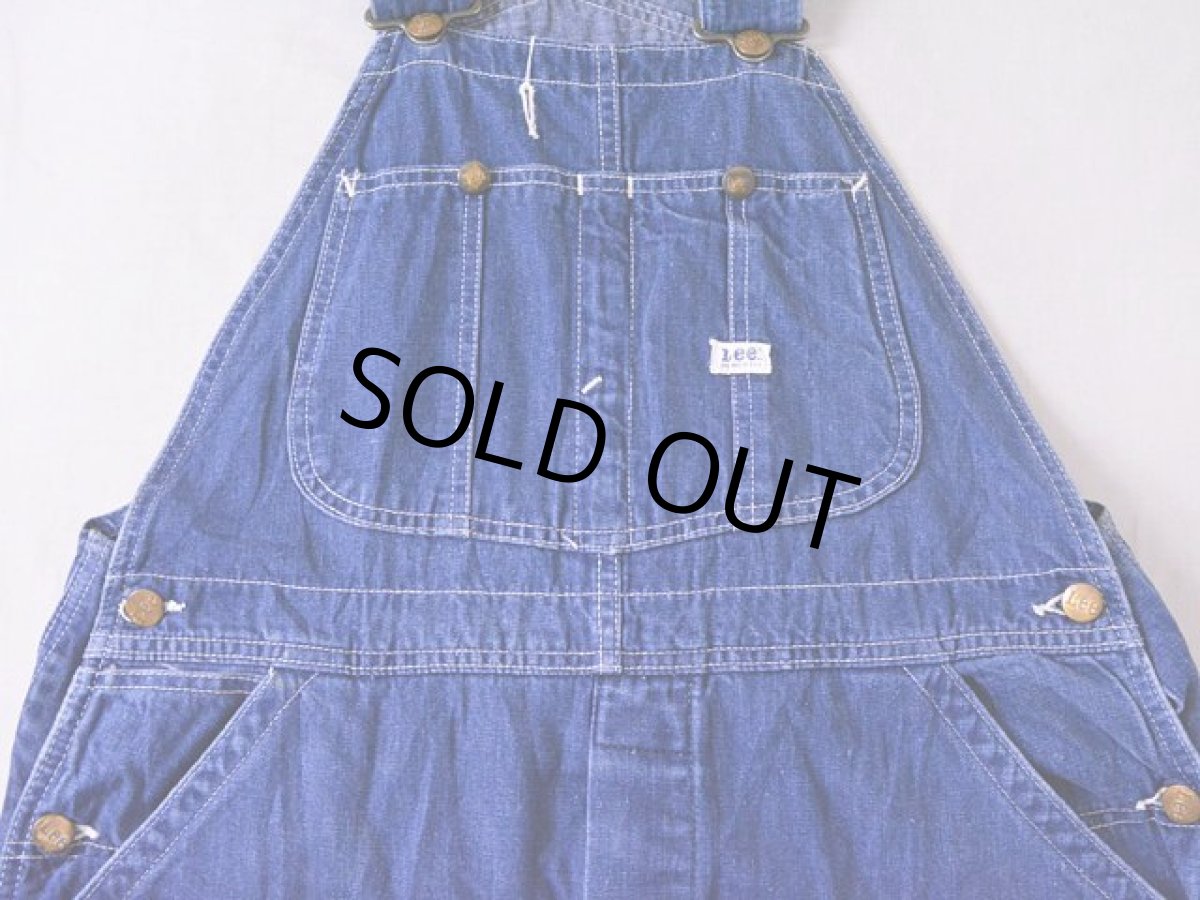 画像7: 1960s-70s【Lee】JELT DENIMオーバーオール　 実寸w36  (7)