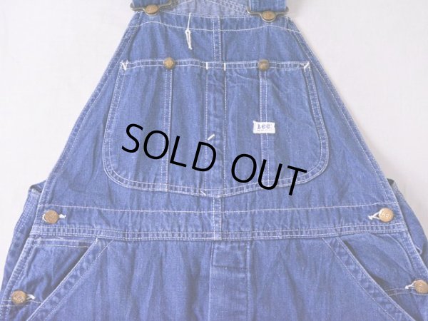 画像7: 1960s-70s【Lee】JELT DENIMオーバーオール　 実寸w36 