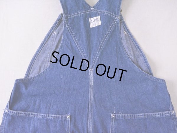画像8: 1960s-70s【Lee】JELT DENIMオーバーオール　 実寸w36 