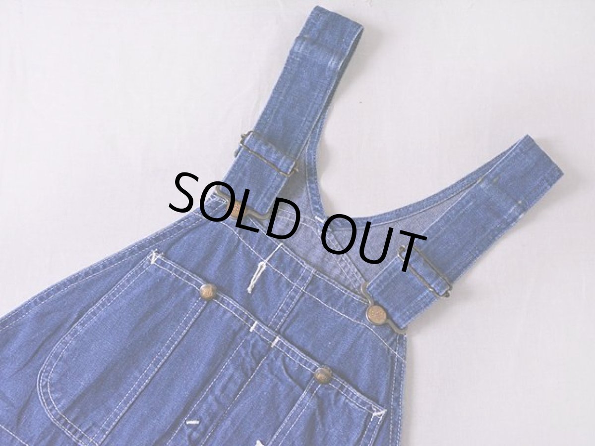 画像6: 1960s-70s【Lee】JELT DENIMオーバーオール　 実寸w36  (6)