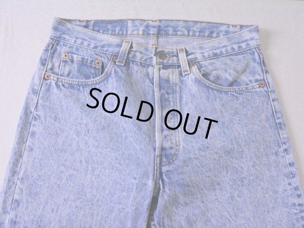 画像10: 1990s【Levi's】501ケミカル スリムフィット(RE-Silhouette)  表記w32
