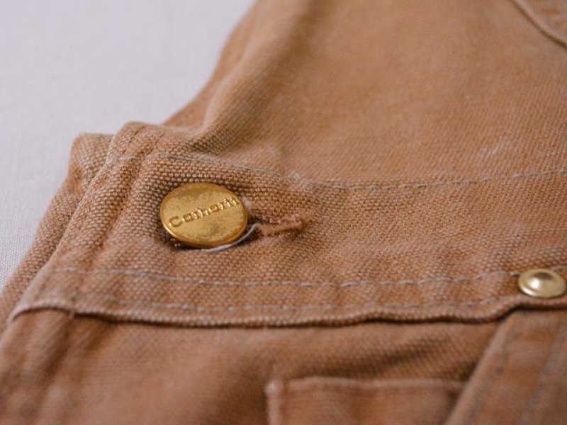 1990s【Carhartt】ダブルニーダックオーバーオール US製 表記w38
