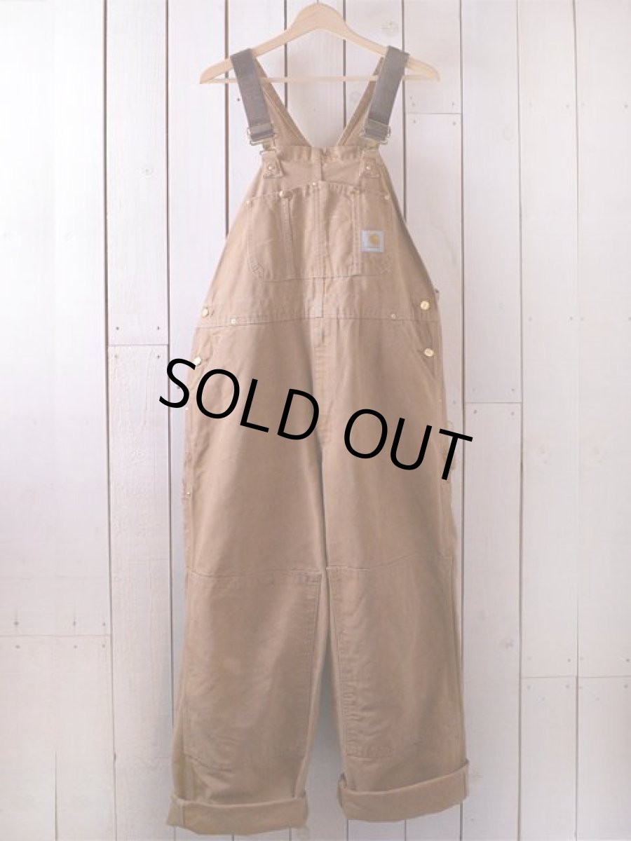 画像1: 1990s【Carhartt】ダブルニーダックオーバーオール US製　 表記w38  (1)