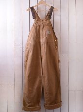 画像1: 1990s【Carhartt】ダブルニーダックオーバーオール US製　 表記w38  (1)