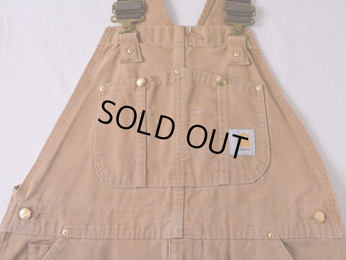 画像8: 1990s【Carhartt】ダブルニーダックオーバーオール US製　 表記w38  (8)
