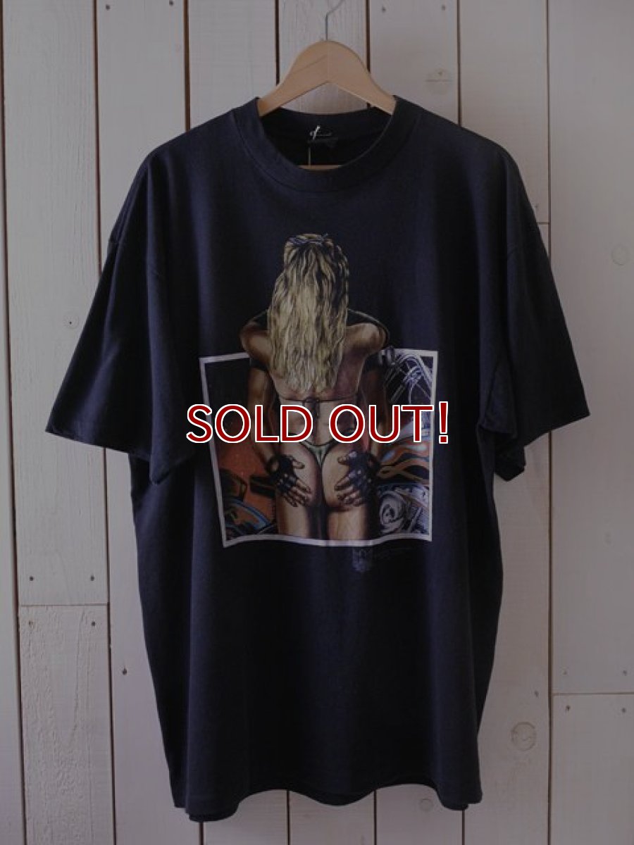 画像1: 1990s【AMERICAN BIKER】エロプリントTシャツ　 表記2XL  (1)