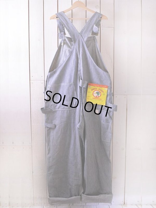 画像3: 1960s〜【DUCK HEAD】エプロン付きダブルニーヒッコリーオーバーオール　 DEAD STOCK!!　 表記W40 L34 