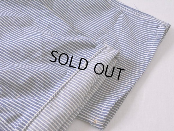 画像15: 1960s〜【DUCK HEAD】エプロン付きダブルニーヒッコリーオーバーオール　 DEAD STOCK!!　 表記W40 L34 