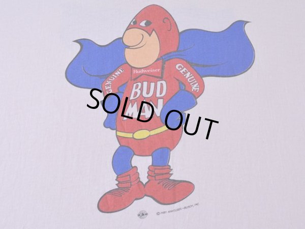 画像5: 1980s BUDMANリンガーTシャツ 両面プリント　 表記XL 