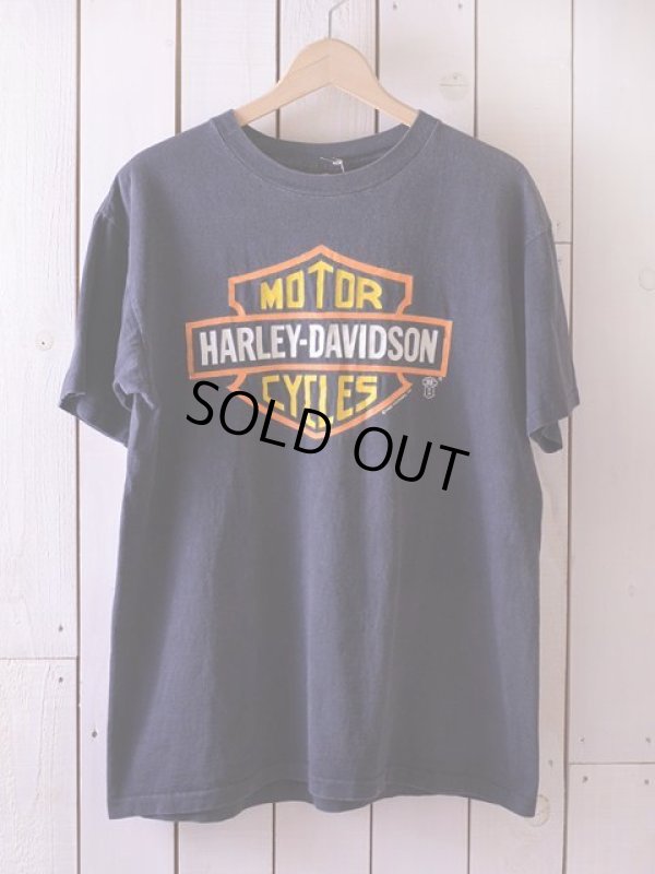 画像1: 1980s【HARLEY-DAVIDSON】バー&シールドTシャツ　 表記M 