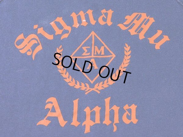 画像4: 1960s Sigma Mu Alphaカレッジスウェット　 実寸L 