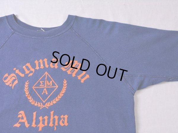 画像3: 1960s Sigma Mu Alphaカレッジスウェット　 実寸L 