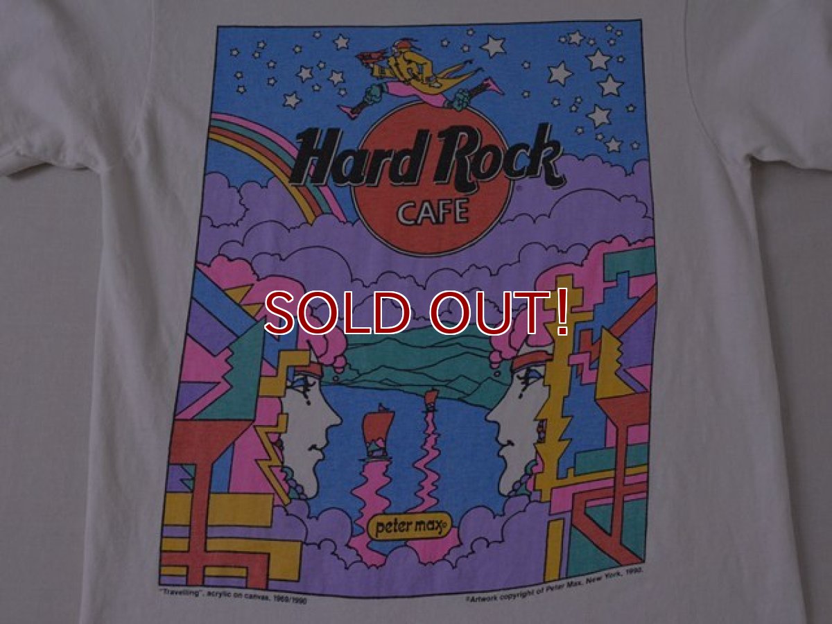 画像7: 1990s Hard Rock Cafe×Peter Max Tシャツ　 表記S  (7)