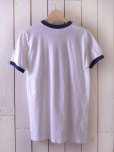 画像2: 1970s ミッキーリンガーTシャツ 染み込みプリント　<br>表記M<br> (2)