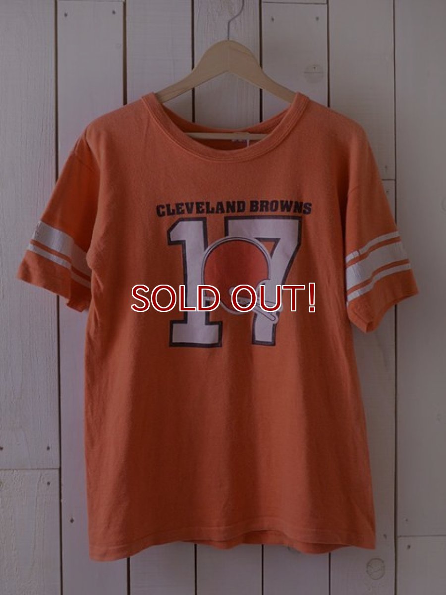 画像1: 1980s【Champion】WINフットボールTシャツ Cleveland Browns　 表記L  (1)