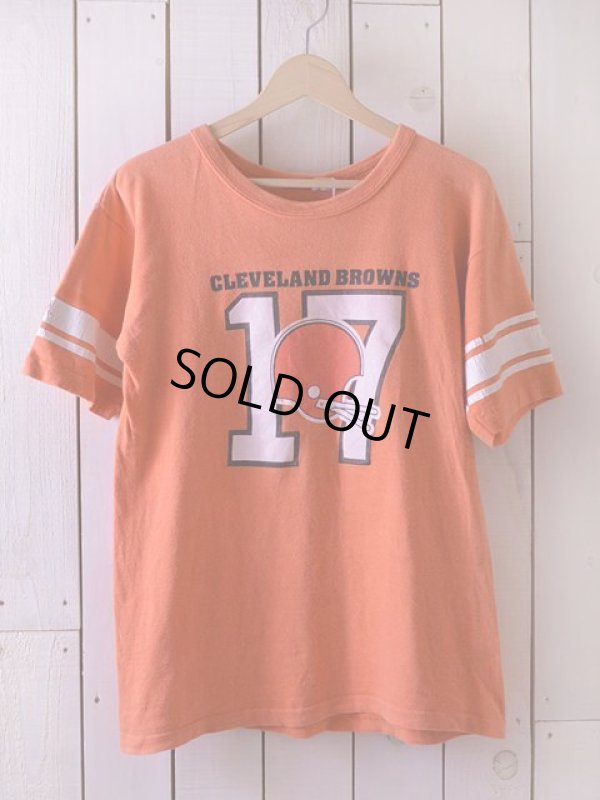 画像1: 1980s【Champion】WINフットボールTシャツ Cleveland Browns　 表記L 