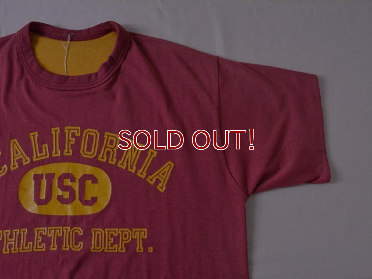 画像5: 1980sリバーシブルTシャツ University of Southern California　 実寸ML  (5)