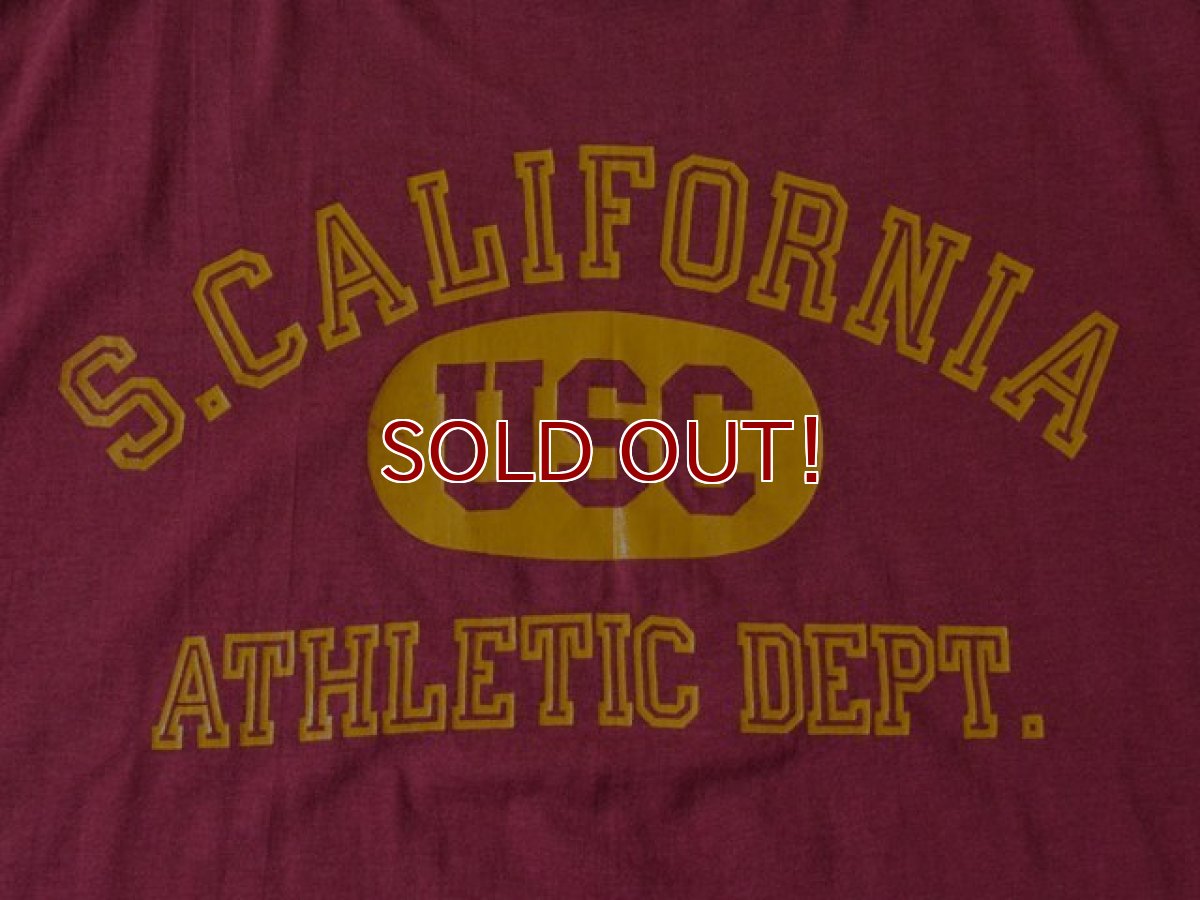 画像6: 1980sリバーシブルTシャツ University of Southern California　 実寸ML  (6)