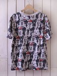 画像2: 1990s ミッキー&ミニー総柄Tシャツ　<br>実寸L<br> (2)